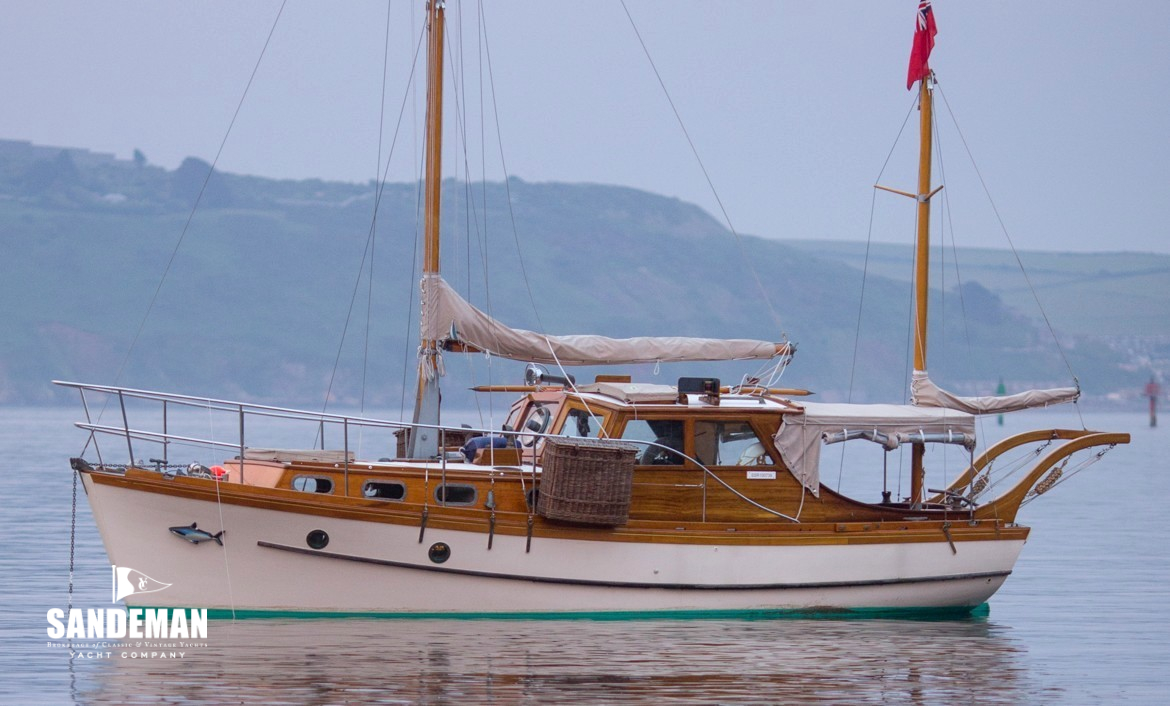 BLUE SHARK [ex HANDA II] Fred Parker 30 ft Motorsailer 1961/2011 classic yacht designed by Parker, Fred