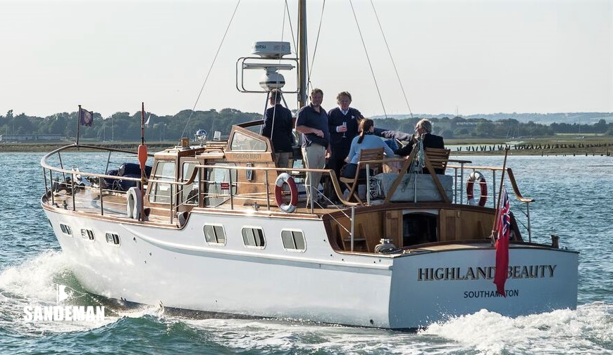 HIGHLAND BEAUTY Rampart 48 ft Twin Screw Motor Yacht 1975 classic yacht for sale