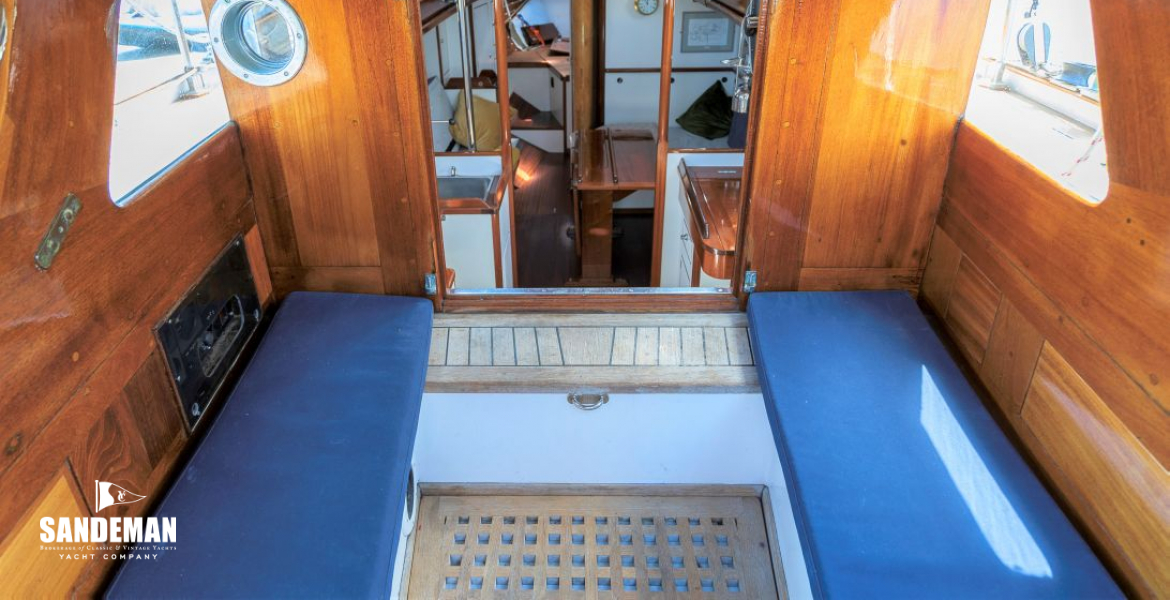 Cockpit view fwd to companionway