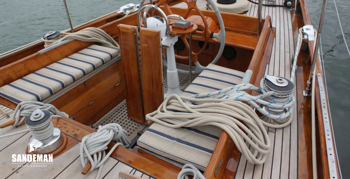 Into cockpit aft