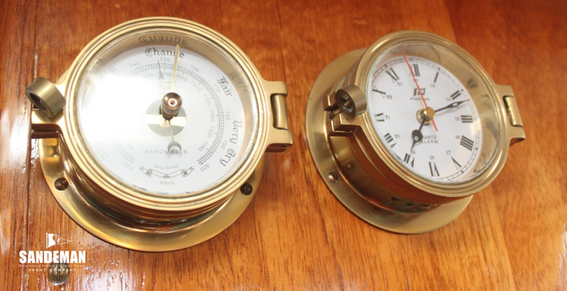 Clock and barometer
