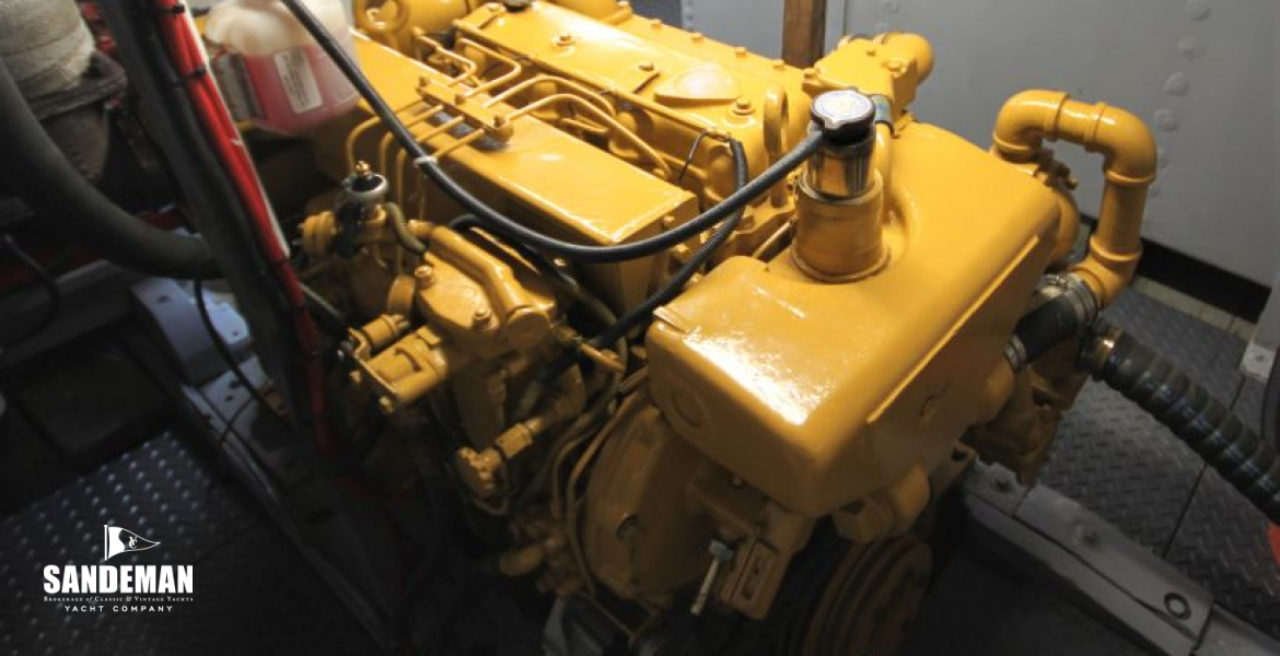 Engine room view aft to port