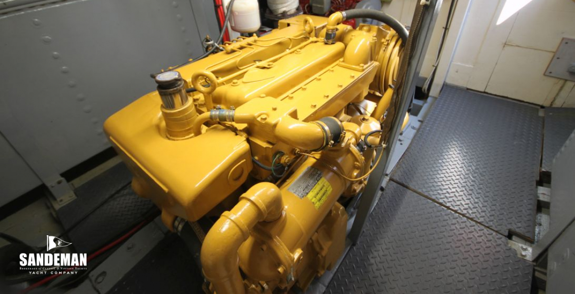 Engine room view aft to starboard