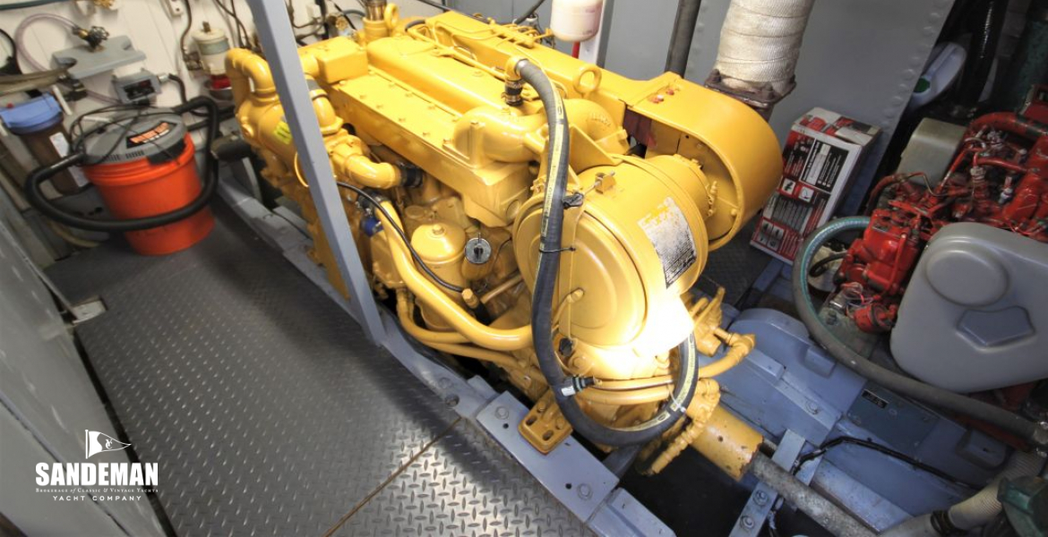 Engine room view fwd to stbd