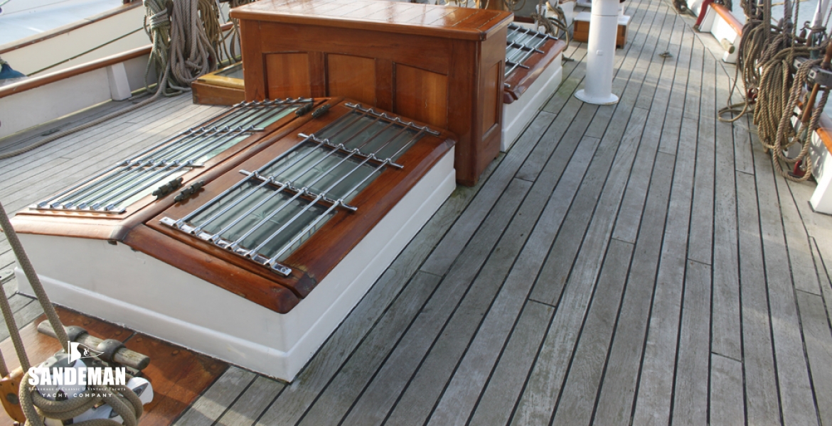 Skylight starboard view forward