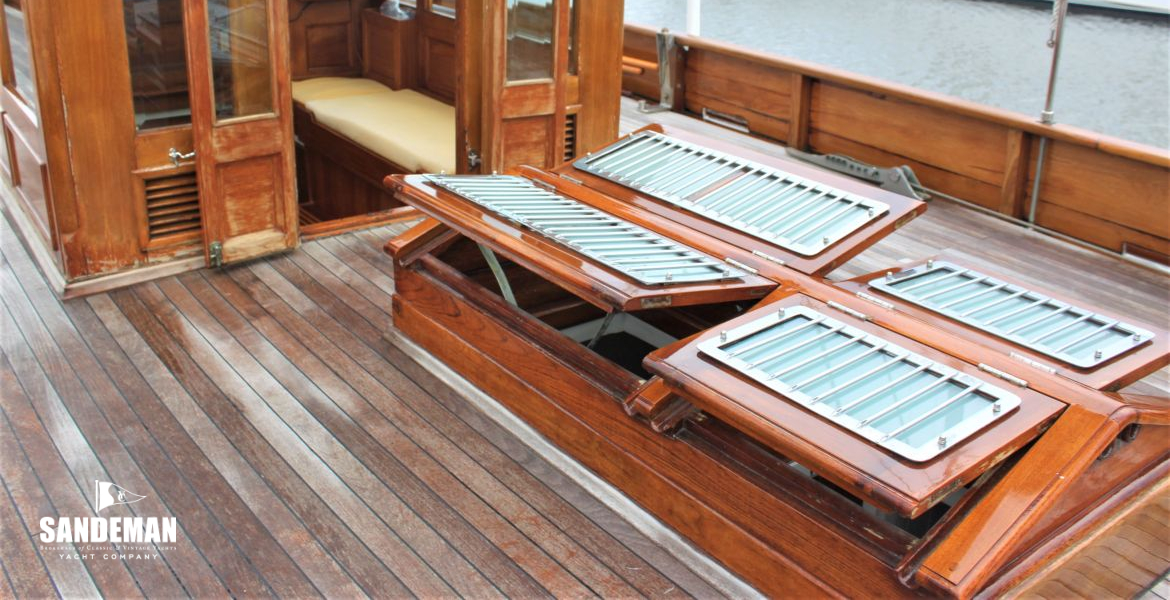 AFT STATEROOMS SKYLIGHT TO DECK HOUSE