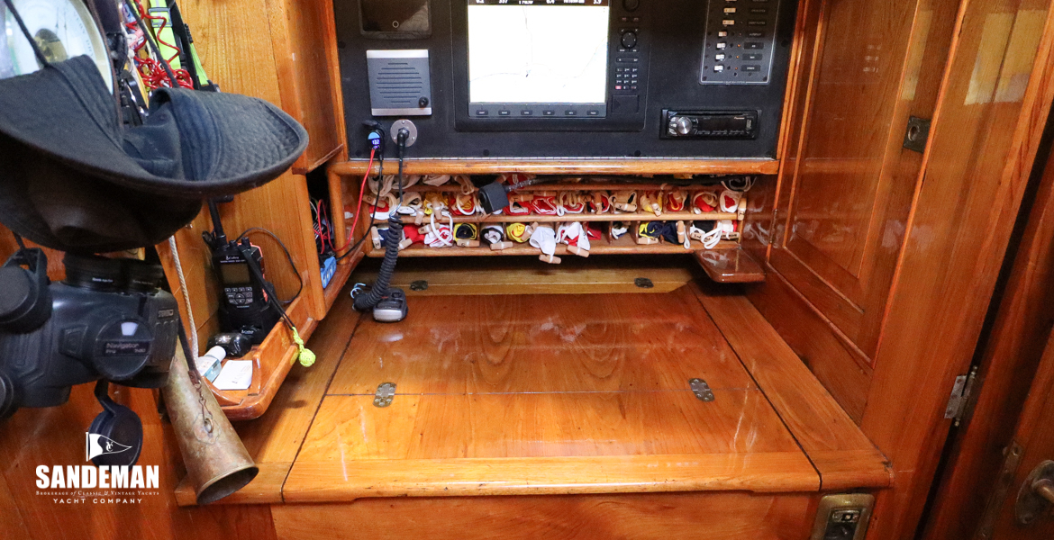 Navigation station and chart table