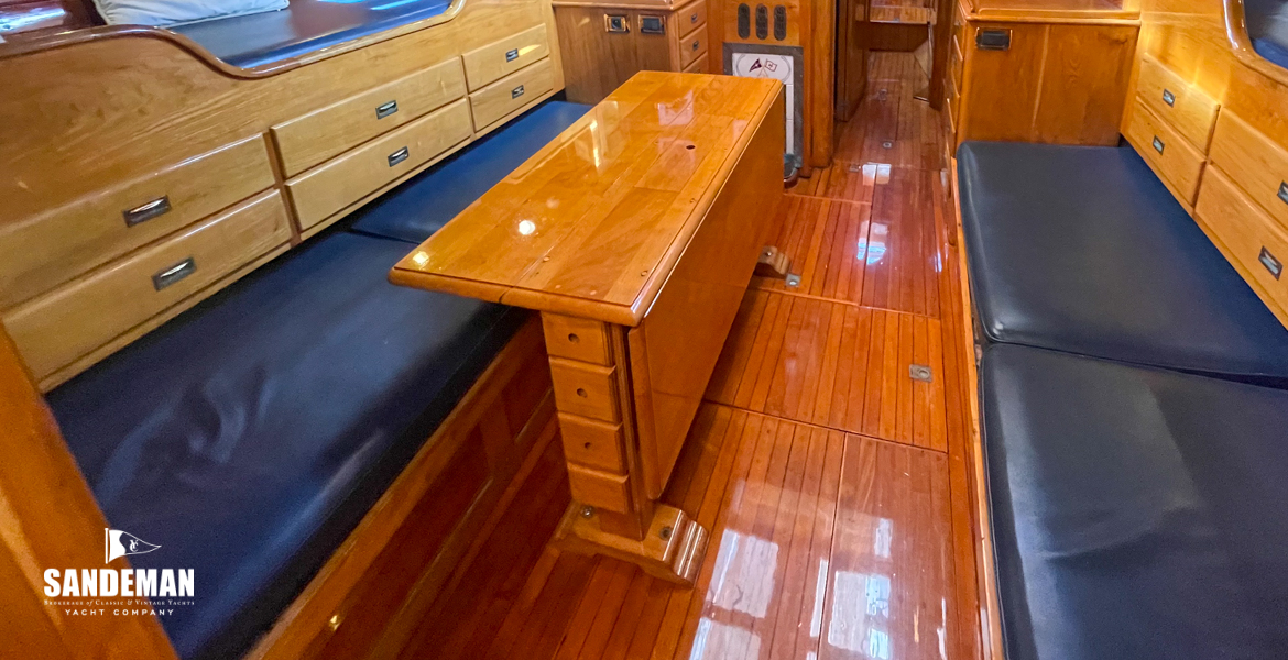Saloon view forward from companionway
