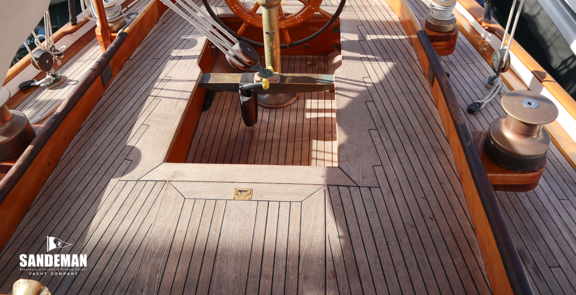 View aft over cockpit