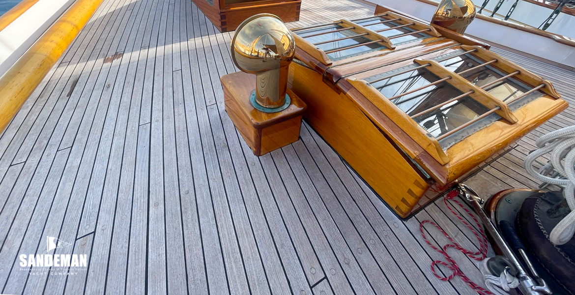 View forward from main mast