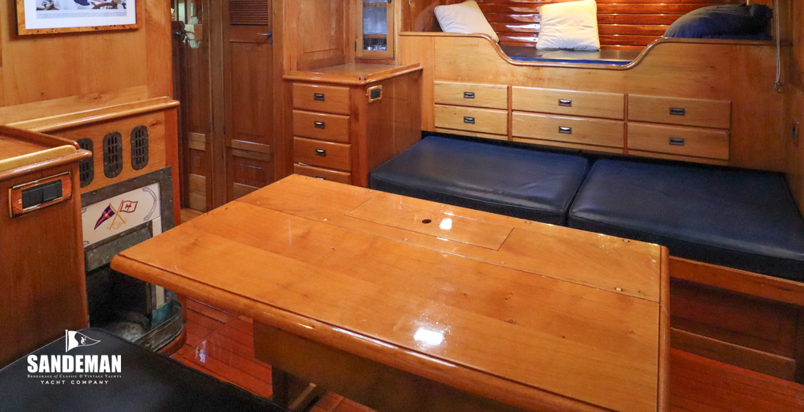 Saloon view forward to starboard
