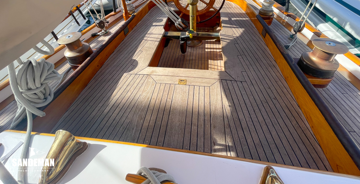 View aft over cockpit