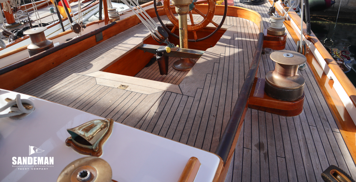 View aft over cockpit