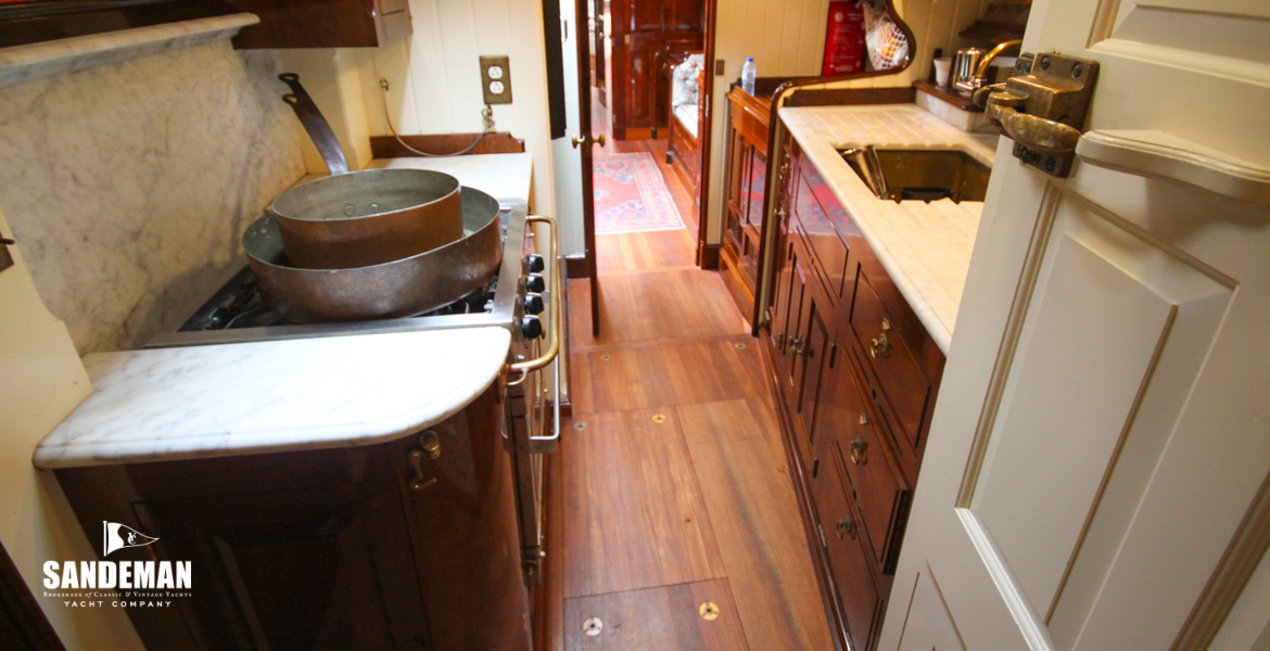 Galley view aft