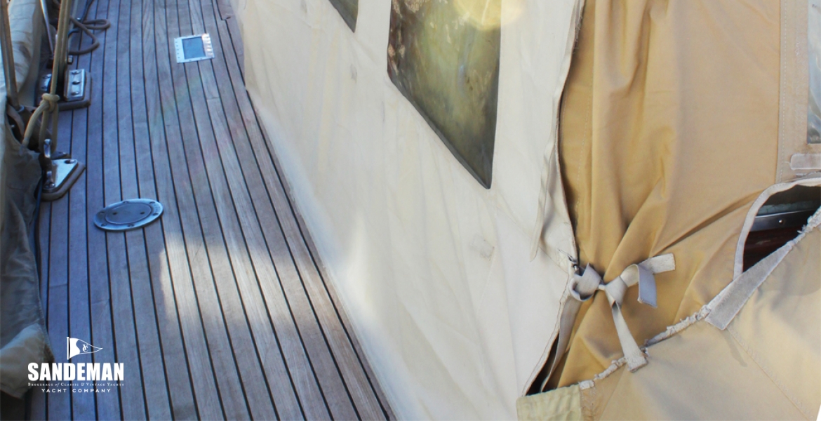 Port side deck with  covers