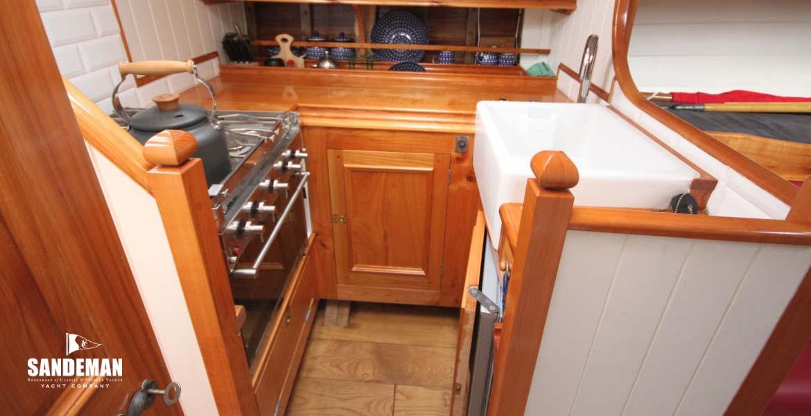Galley to port