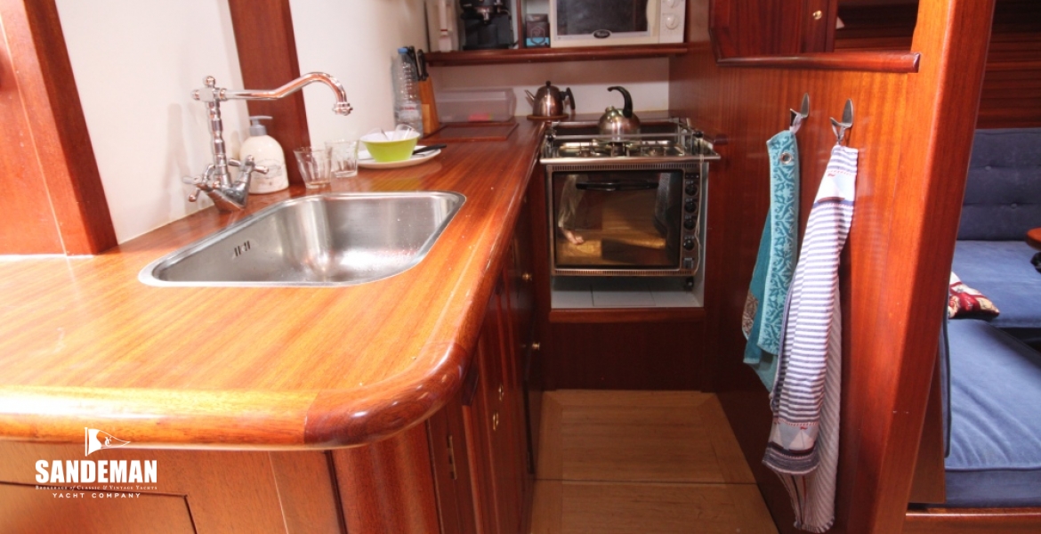 Galley to port