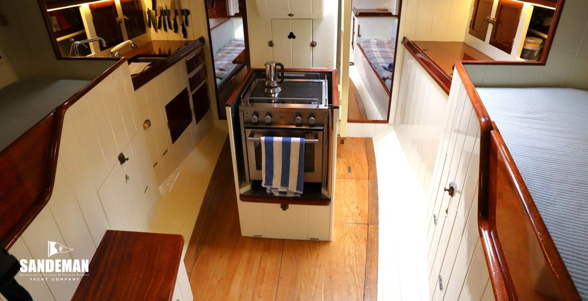 Galley/ forecabin view aft