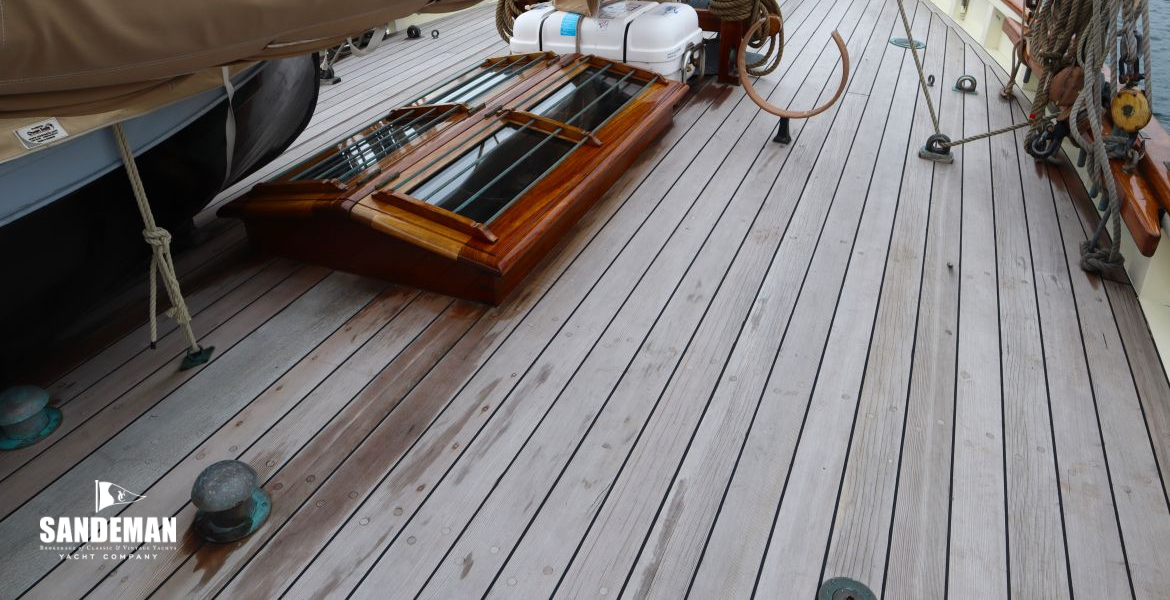 Starboard mid deck view forward