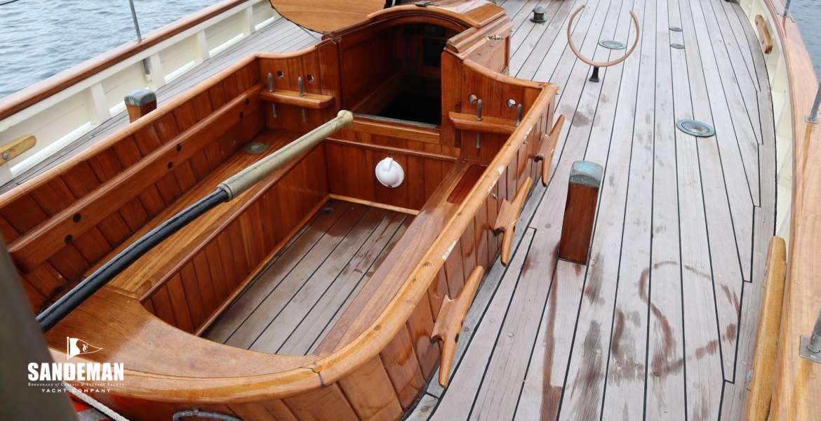 Cockpit forward to port