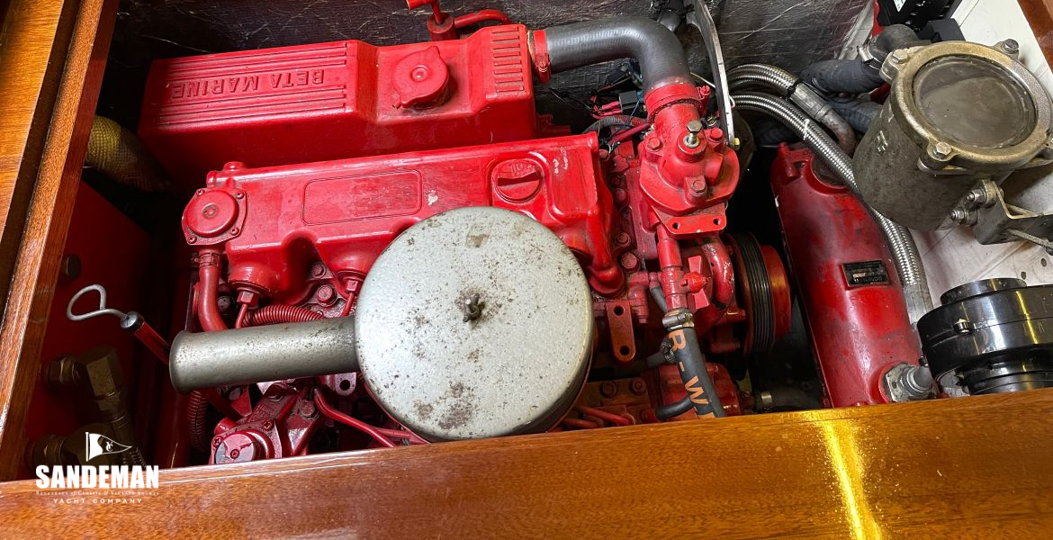 Engine under saloon table