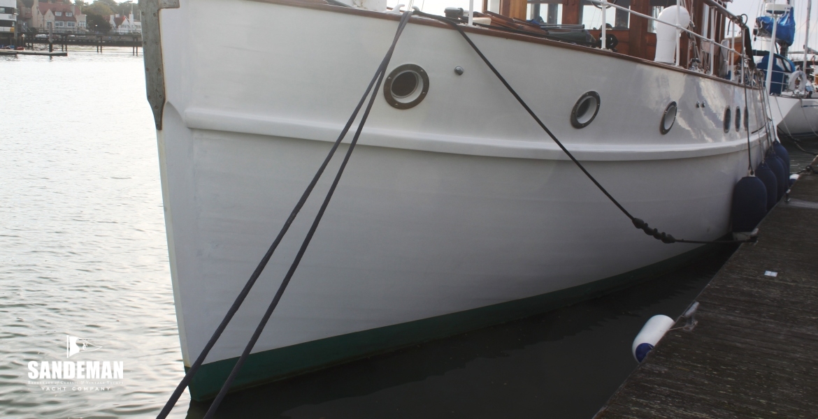 Berthed port bow