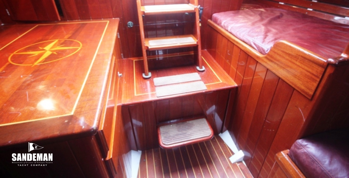 37 COMPANIONWAY FROM SALOON