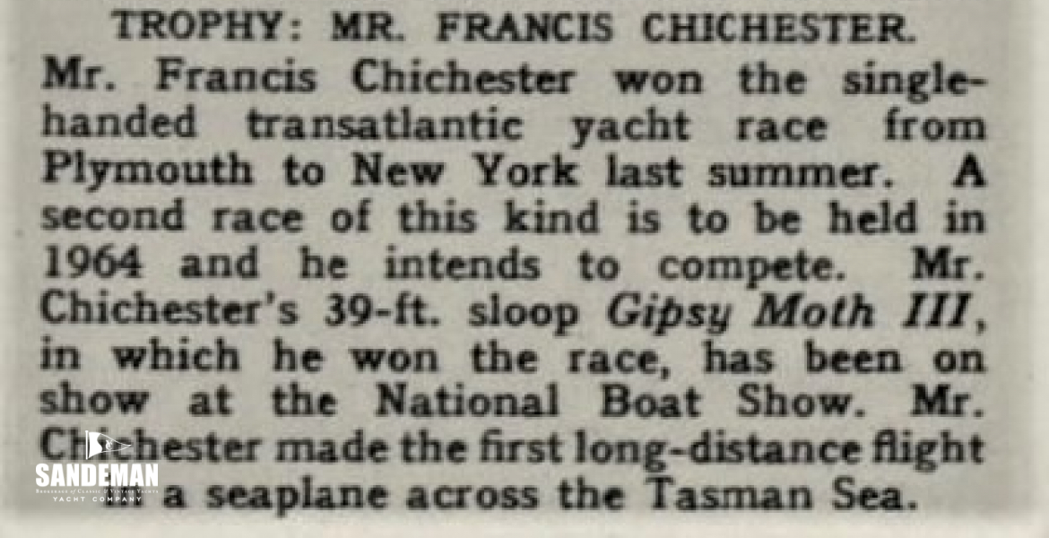 Yachtsman of the Year 1961