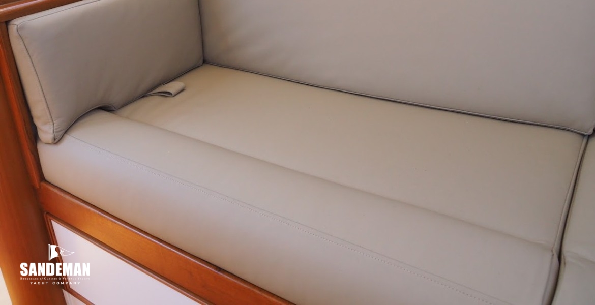 Port settee berth and galley