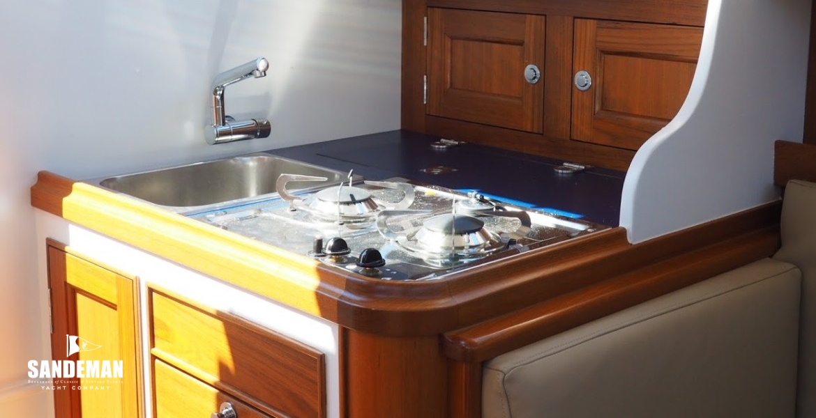 Galley to port