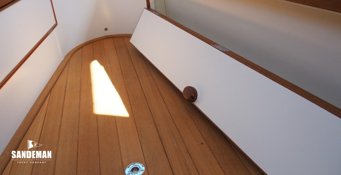 Under settee berth locker stbd