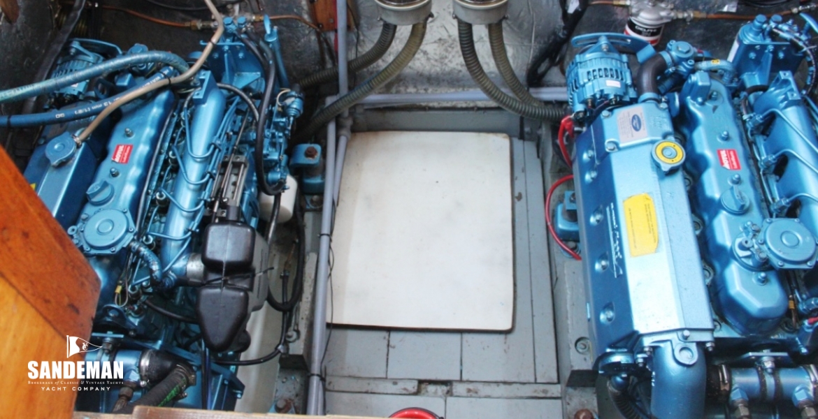 ENGINE SPACE UNDER WHEELHOUSE