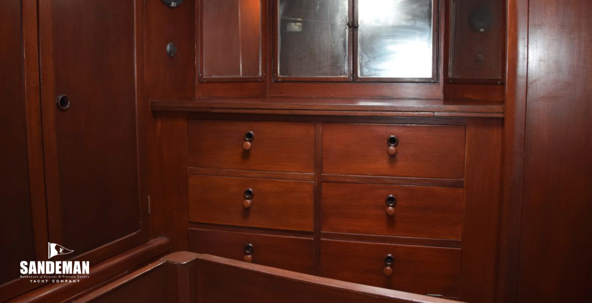69 FWD CABIN DRESSER TO STBD