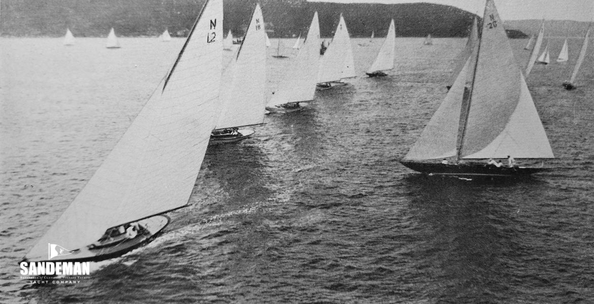43 The 75 Sq M Class racing at Kragerø, Norway, 1916