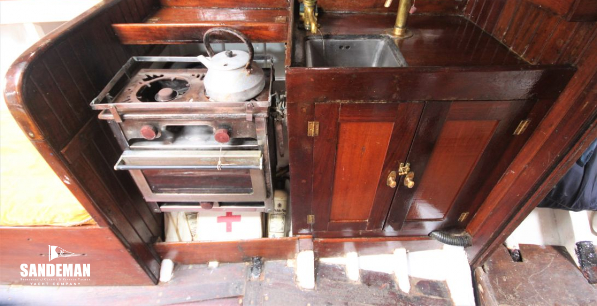 Galley to port