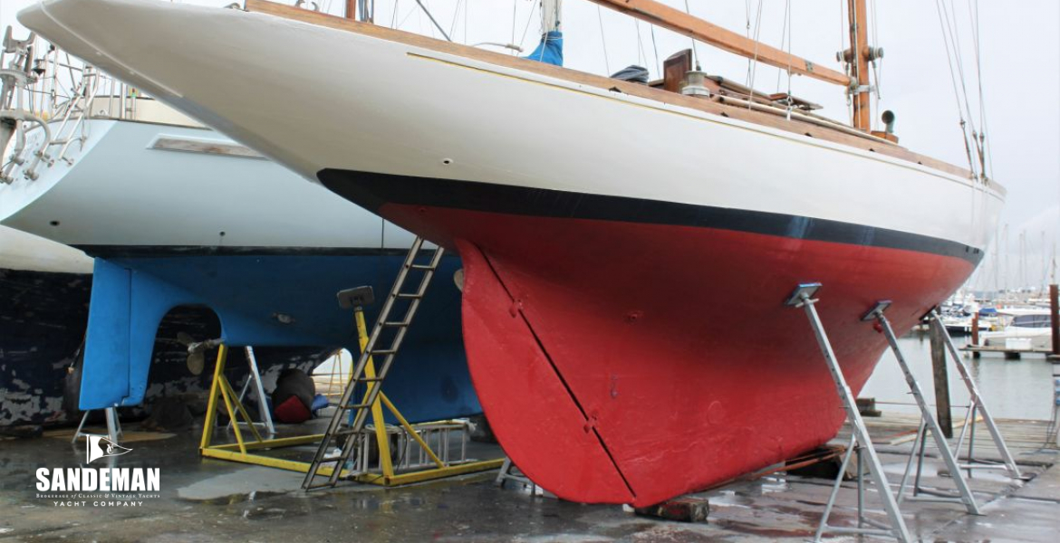 Hauled out stbd qtr