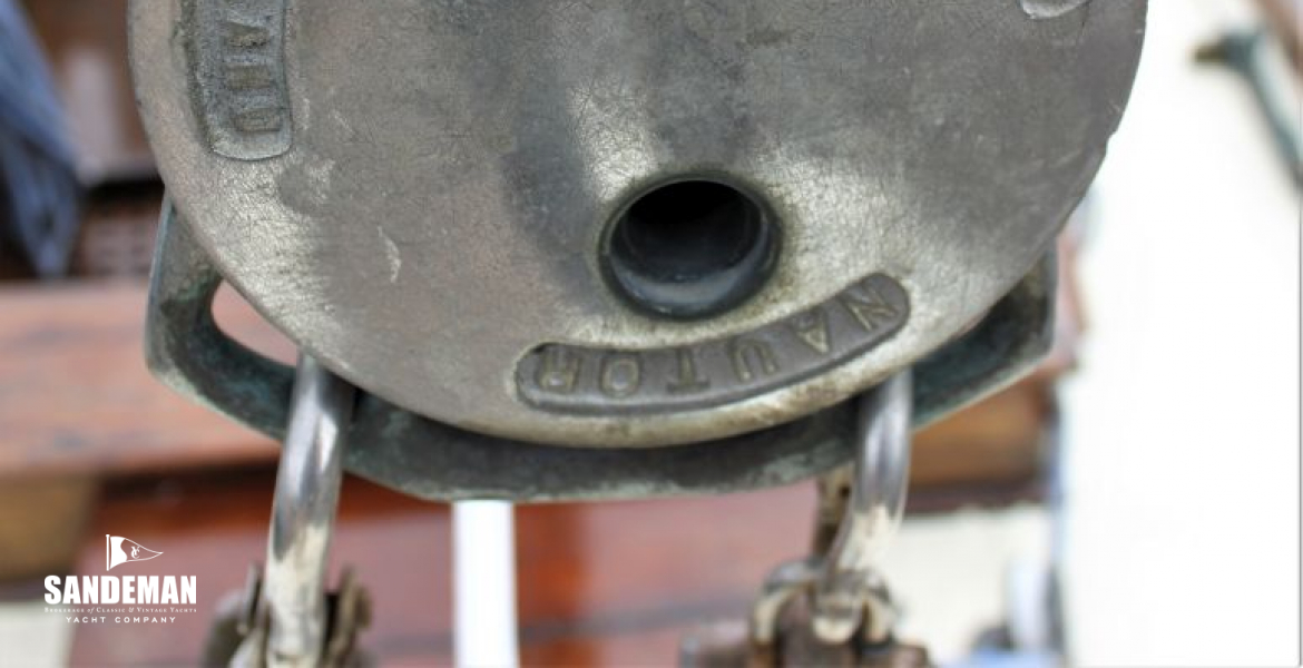 Vintage Nautor boom end