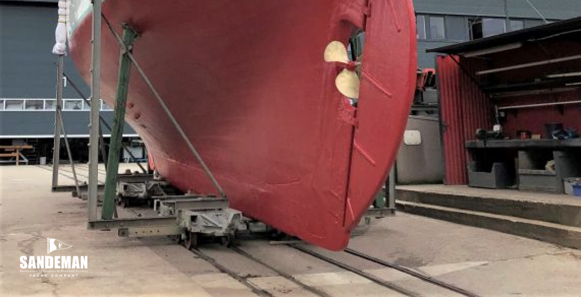 Hauled out aft