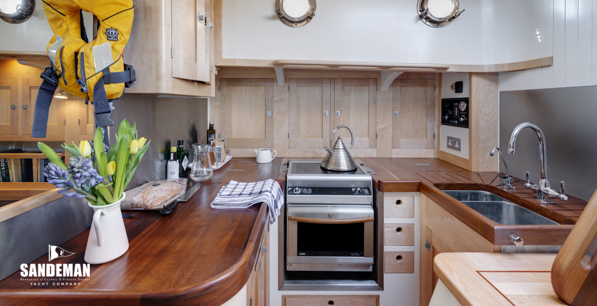 Galley view to stbd