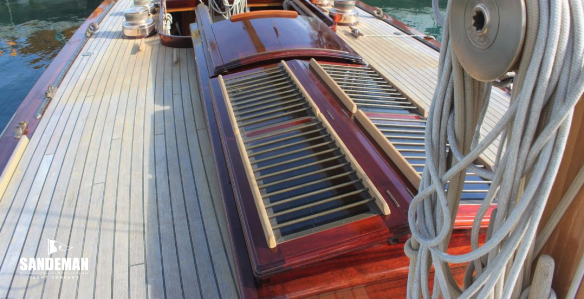 View aft from mast