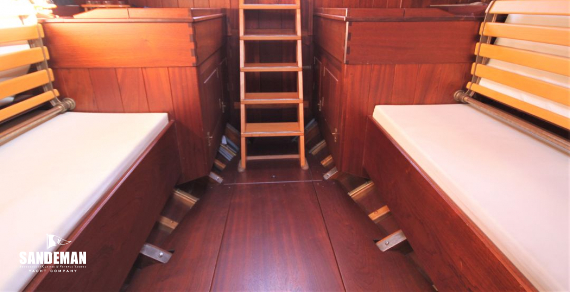 View aft to Nav-Galley area and companionway