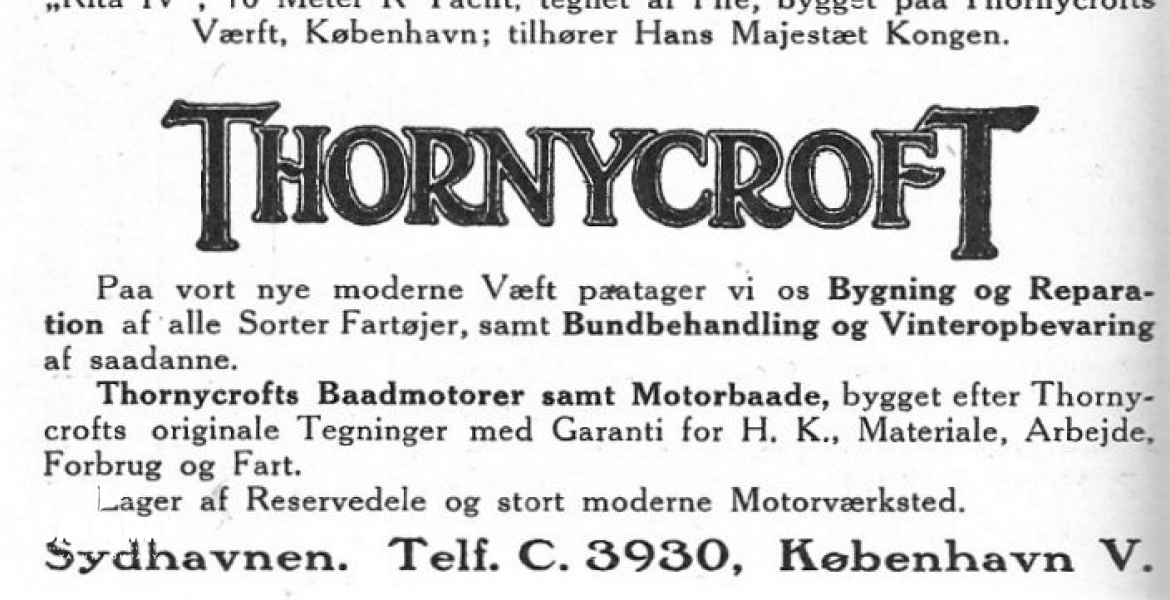 Thornycroft Scandinavia A/S Advert 1920s