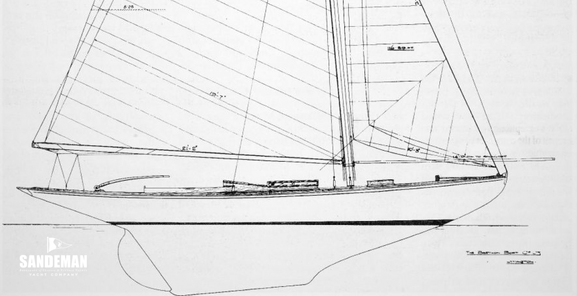 Original sail plan and profile