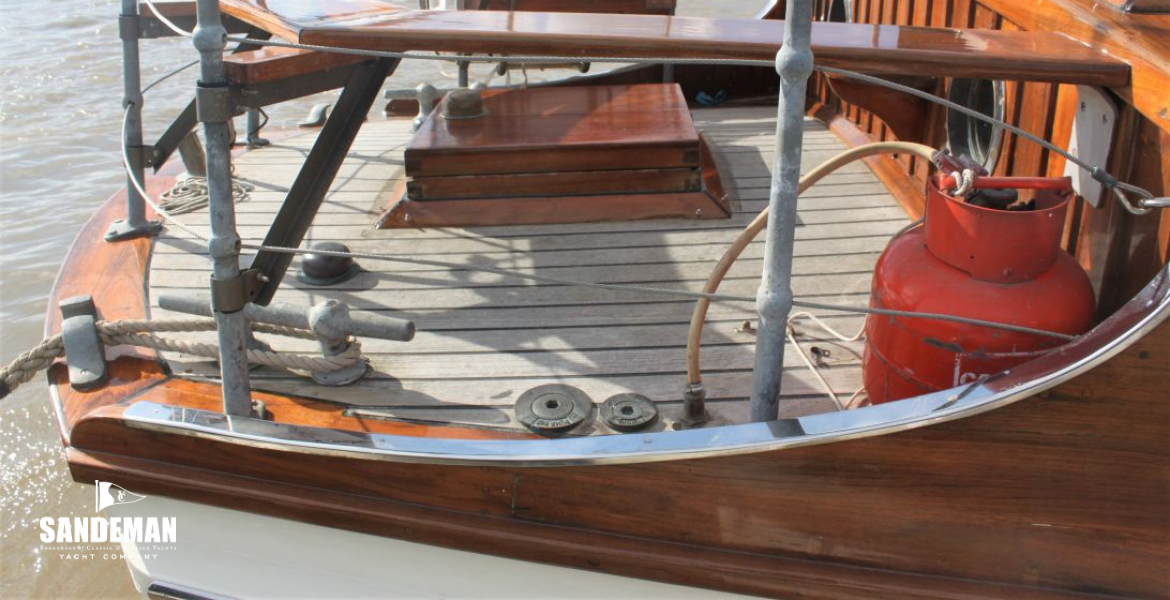 Lower aft deck view to port