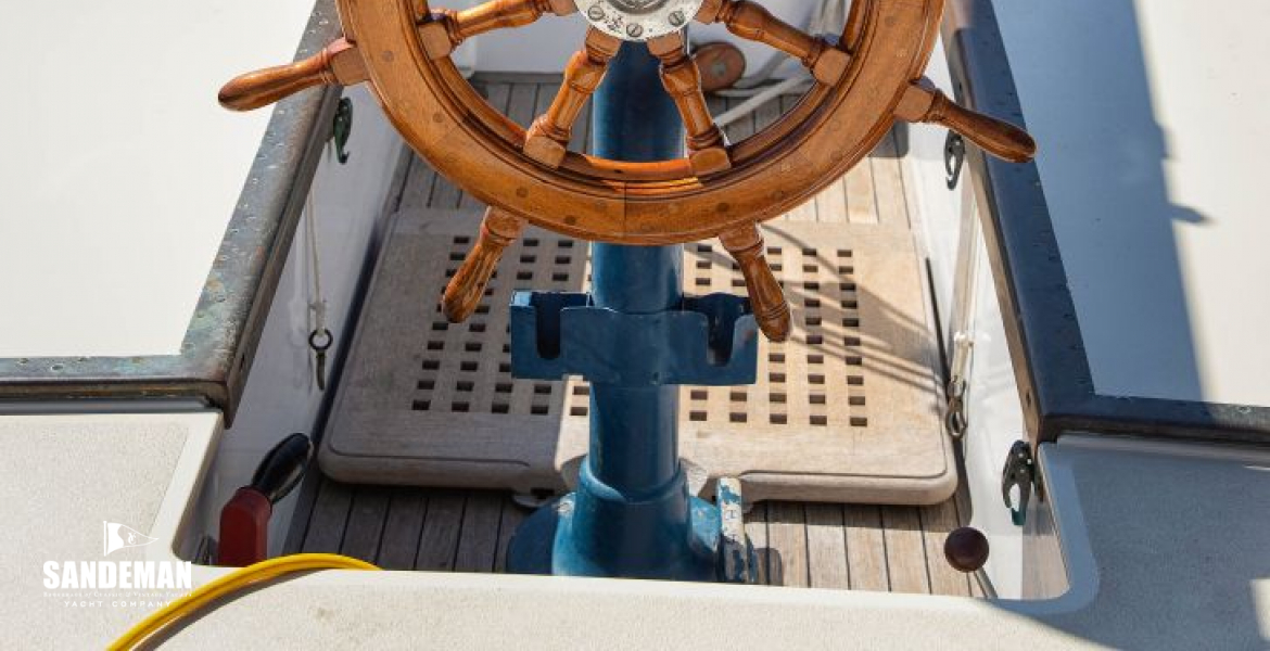 Binnacle and wheel