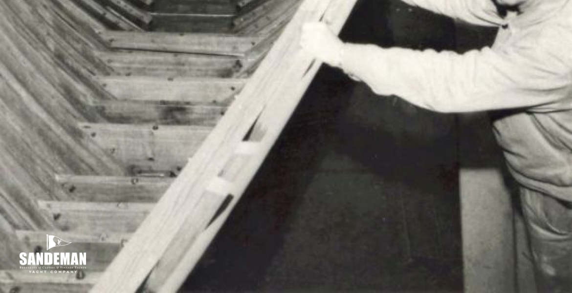 Aage Walsted and hull under construction