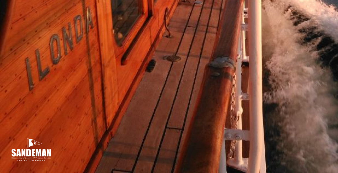 Starboard side deck