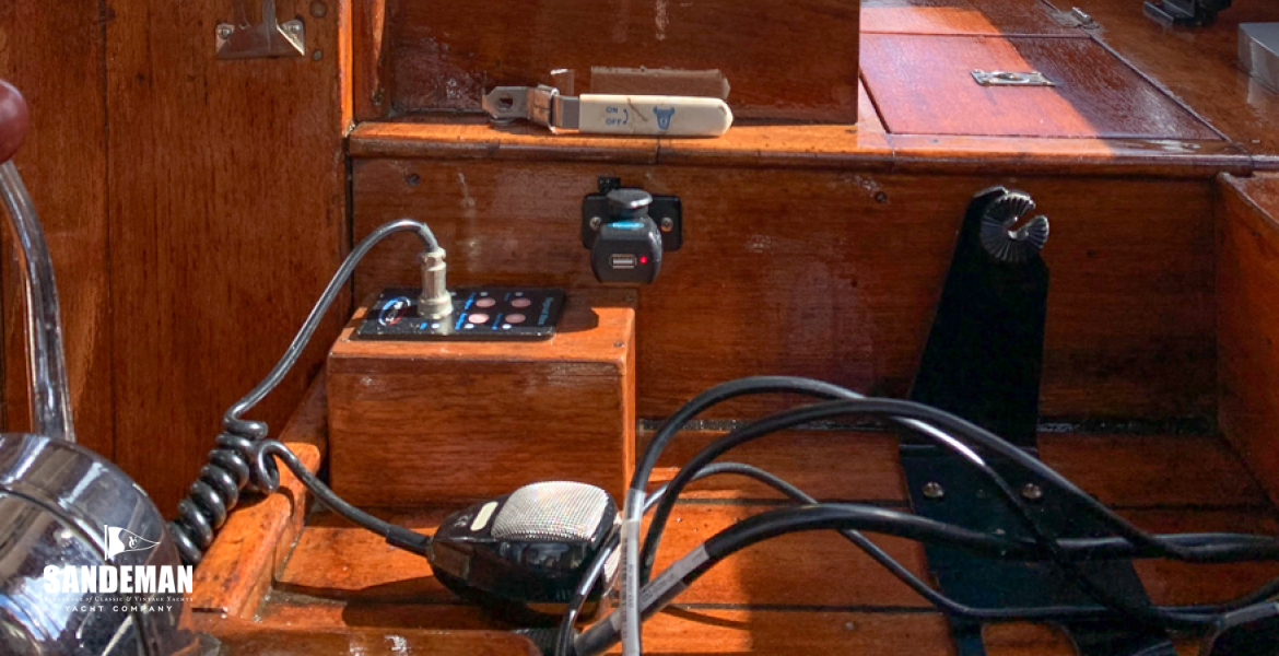 Helm view to port