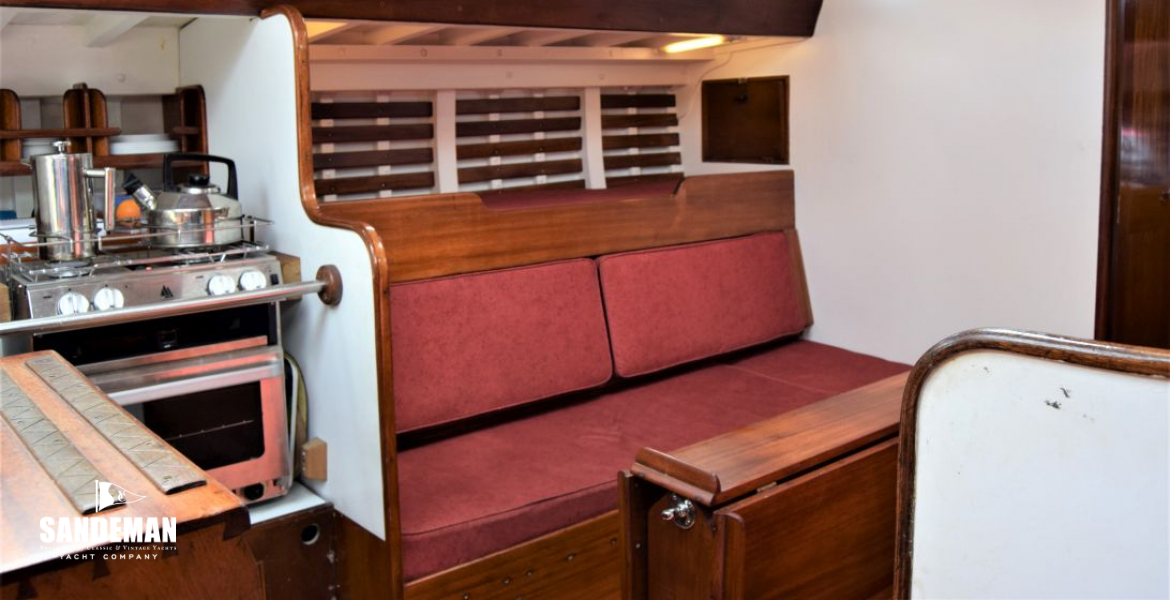 Galley and saloon view fwd to port