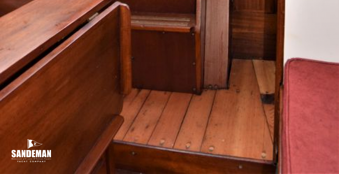 Saloon view aft to companionway/ exit